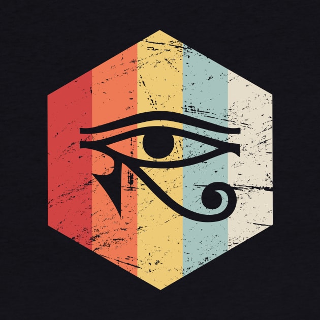 Retro Vintage Egyptian Eye Of Horus by MeatMan